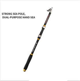 2.1M -3.6M Carp Fishing Rod Feeder Hard FRP Carbon Fiber Telescopic Fishing Rod Fishing Pole (Option: Black-2.4)